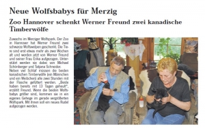 2007 05 31 Neues aus Merzig – Neue Wolfsbabys fuer Merzig