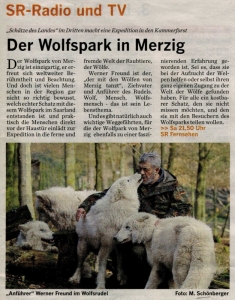 2007 11 09 tele-tipp – Der Wolfspark in Merzig
