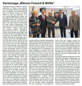 2013 03 27 Neues aus Merzig S9 – Vernissage – Werner Freund u Wölfe