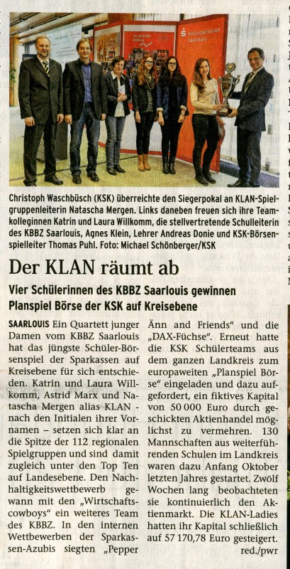 2014 02 19 Wochenspiegel - Der KLAN räumt ab